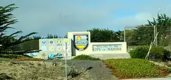 City of Marina welcome sign