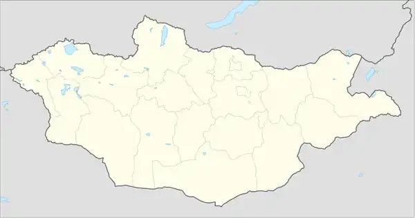توسونچِنگِل در مغولستان واقع شده