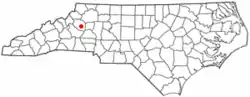 Location of Lenoir, North Carolina