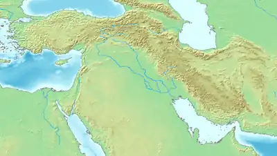 چاتال‌هویوک در خاور نزدیک واقع شده