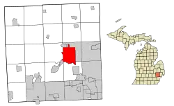 Location of Pontiac, Michigan