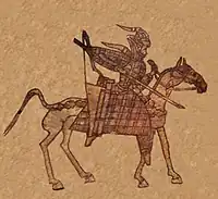 Orlat plaque horserider.