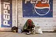 Waking up on a sidewalk in Bijapur, India