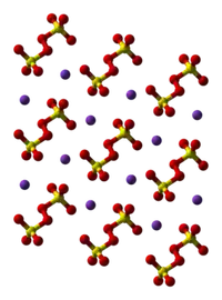 Ball-and-stick model of the crystal structure