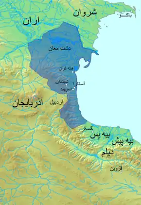 قلمروی اسپهبدان گیلان در نهایت گسترش خود