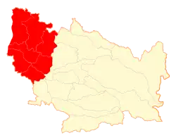Location in the Ñuble Region