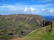 دهانه رانو کائو در جزیره ایستر