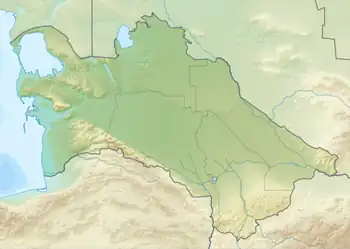 کوه آیری‌بابا در ترکمنستان واقع شده