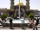 نمایی دیگر از حیاط حرم شاه عبدالعظیم