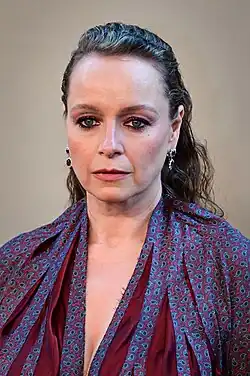 Picture of actress Samantha Morton at the premiere of The Odyssey in New York