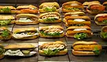 Seafood sandwiches