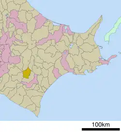 موقعیت شیمیزو، هوکایدو در هوکایدو (Tokachi Subprefecture)