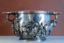 Skyphos with the Emperor Tiberius's triumph