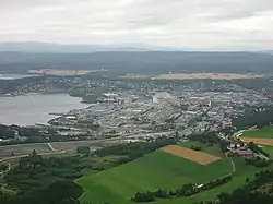 View of the town seen from the southeast