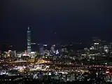 تایوانSkyline of Xinyi in تایپه.