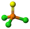 Ball-and-stick model of thiophosphoryl chloride