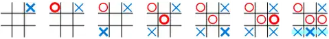 Game of tic-tac-toe, won by X