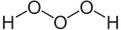 Structural formula of trioxidane with explicit hydrogens