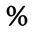 "%" در اوایل قرن هجدهم