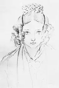 Victoria's sketch of herself