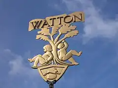 Watton town sign