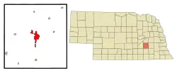 Location within شهرستان یورک، نبراسکا و نبراسکا
